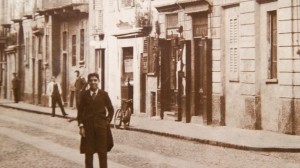 La Cartoleria Ruboni in una foto d’epoca.